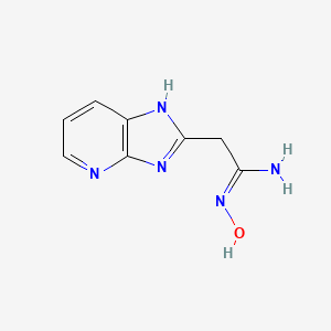 molecular formula C8H9N5O B2749151 N'-羟基-2-{3H-咪唑并[4,5-b]吡啶-2-基}乙酰亚胺 CAS No. 107933-05-1