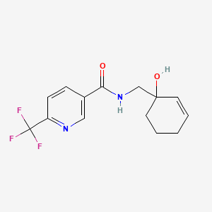 molecular formula C14H15F3N2O2 B2749166 N-[(1-hydroxycyclohex-2-en-1-yl)methyl]-6-(trifluoromethyl)pyridine-3-carboxamide CAS No. 2097909-16-3