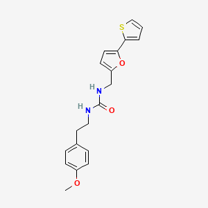 molecular formula C19H20N2O3S B2749181 1-(4-Methoxyphenethyl)-3-((5-(thiophen-2-yl)furan-2-yl)methyl)urea CAS No. 2034436-17-2