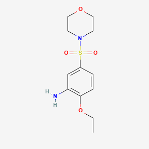 molecular formula C12H18N2O4S B2749189 2-乙氧基-5-(吗啉-4-磺酰基)苯胺 CAS No. 736948-98-4