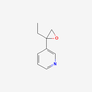 molecular formula C9H11NO B2749200 3-(2-Ethyloxiran-2-yl)pyridine CAS No. 2248285-11-0