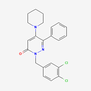 2-(3,4-dichlorobenzyl)-6-phenyl-5-piperidino-3(2H)-pyridazinone