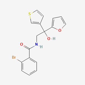 molecular formula C17H14BrNO3S B2749219 2-bromo-N-(2-(furan-2-yl)-2-hydroxy-2-(thiophen-3-yl)ethyl)benzamide CAS No. 2034483-05-9