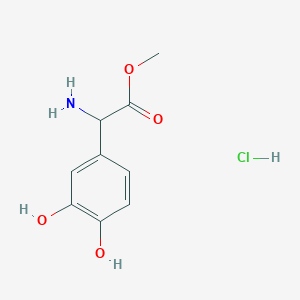 Methyl 2-amino-2-(3,4-dihydroxyphenyl)acetate;hydrochloride