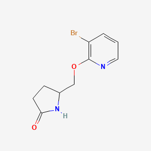 5-{[(3-Bromopyridin-2-yl)oxy]methyl}pyrrolidin-2-one