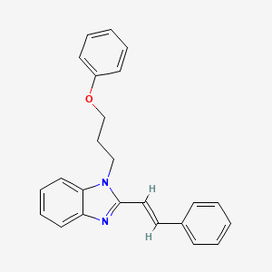 (E)-1-(3-phenoxypropyl)-2-styryl-1H-benzo[d]imidazole