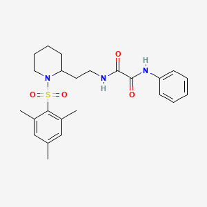 N1-(2-(1-(mesitylsulfonyl)piperidin-2-yl)ethyl)-N2-phenyloxalamide