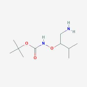 tert-butyl N-[(1-amino-3-methylbutan-2-yl)oxy]carbamate