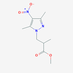 methyl 3-(3,5-dimethyl-4-nitro-1H-pyrazol-1-yl)-2-methylpropanoate