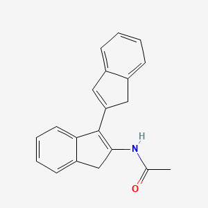 molecular formula C20H17NO B2749260 N-(3-(1H-inden-2-yl)-1H-inden-2-yl)acetamide CAS No. 551930-59-7
