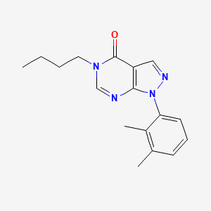 molecular formula C17H20N4O B2749279 5-Butyl-1-(2,3-dimethylphenyl)pyrazolo[3,4-d]pyrimidin-4-one CAS No. 895020-86-7