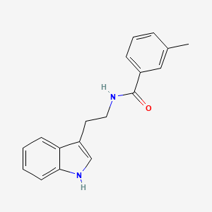 molecular formula C18H18N2O B2749292 N-[2-(1H-吲哚-3-基)乙基]-3-甲基苯甲酰胺 CAS No. 881487-84-9