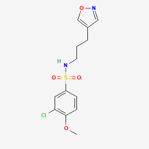 3-chloro-N-(3-(isoxazol-4-yl)propyl)-4-methoxybenzenesulfonamide