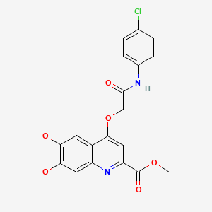 molecular formula C21H19ClN2O6 B2749331 N-(2,4-dimethoxybenzyl)-1-(4-fluorophenyl)-5-pyridin-4-yl-1H-1,2,3-triazole-4-carboxamide CAS No. 1358311-01-9