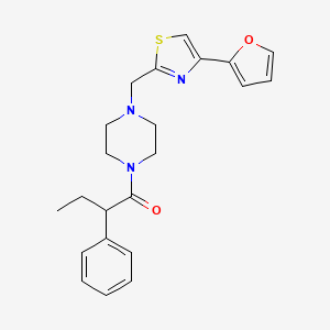 1-(4-((4-(Furan-2-yl)thiazol-2-yl)methyl)piperazin-1-yl)-2-phenylbutan-1-one