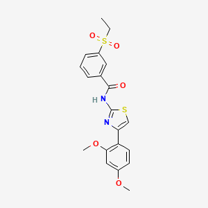N-(4-(2,4-dimethoxyphenyl)thiazol-2-yl)-3-(ethylsulfonyl)benzamide