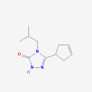 3-(cyclopent-3-en-1-yl)-4-(2-methylpropyl)-4,5-dihydro-1H-1,2,4-triazol-5-one