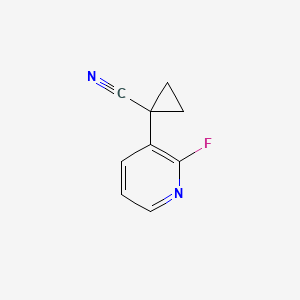 molecular formula C9H7FN2 B2749365 1-(2-氟吡啶-3-基)环丙烷-1-甲腈 CAS No. 1427014-16-1