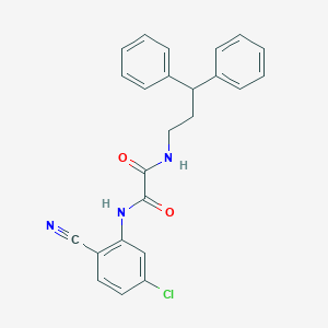 molecular formula C24H20ClN3O2 B2749367 N1-(5-chloro-2-cyanophenyl)-N2-(3,3-diphenylpropyl)oxalamide CAS No. 899974-69-7
