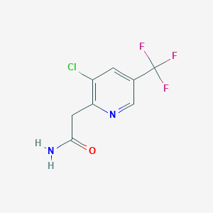 molecular formula C8H6ClF3N2O B2749371 2-(3-氯-5-(三氟甲基)吡啶-2-基)乙酰胺 CAS No. 477888-16-7