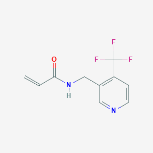 molecular formula C10H9F3N2O B2749381 N-[[4-(Trifluoromethyl)pyridin-3-yl]methyl]prop-2-enamide CAS No. 2361641-39-4