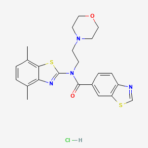 N-(4,7-dimethylbenzo[d]thiazol-2-yl)-N-(2-morpholinoethyl)benzo[d]thiazole-6-carboxamide hydrochloride