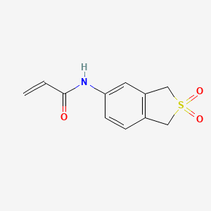 molecular formula C11H11NO3S B2749404 N-(2,2-Dioxo-1,3-dihydro-2-benzothiophen-5-yl)prop-2-enamide CAS No. 2196445-23-3