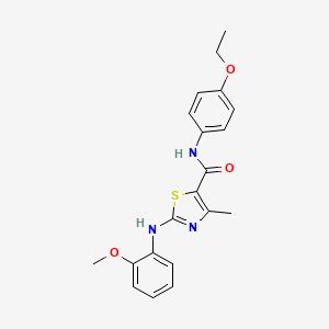 N-(4-ethoxyphenyl)-2-((2-methoxyphenyl)amino)-4-methylthiazole-5-carboxamide