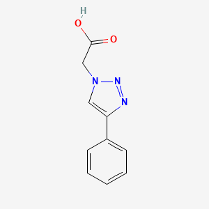 molecular formula C10H9N3O2 B2749421 2-(4-苯基-1H-1,2,3-三唑-1-基)乙酸 CAS No. 51720-20-8