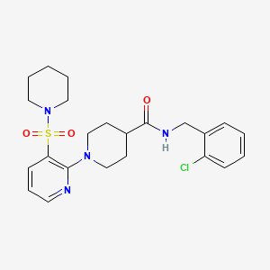 N-cyclohexyl-N'-[5-methyl-2-(morpholin-4-ylcarbonyl)-3-phenyl-1H-indol-7-yl]urea