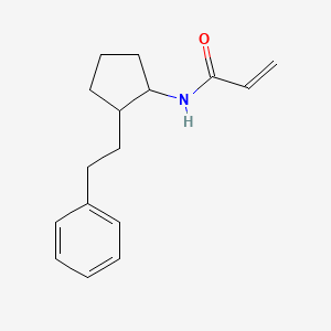 N-[2-(2-Phenylethyl)cyclopentyl]prop-2-enamide