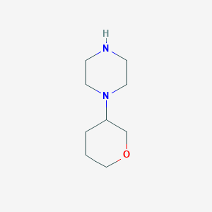 molecular formula C9H18N2O B2749459 1-(Oxan-3-yl)piperazine CAS No. 914654-80-1