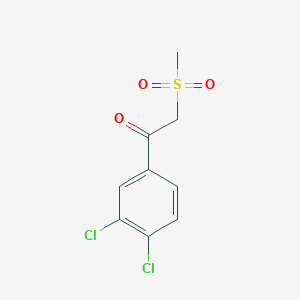 molecular formula C9H8Cl2O3S B2749461 1-(3,4-二氯苯基)-2-(甲磺基)-1-乙酮 CAS No. 344275-49-6