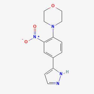 4-[2-nitro-4-(1H-pyrazol-5-yl)phenyl]morpholine