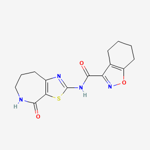 N-(4-oxo-5,6,7,8-tetrahydro-4H-thiazolo[5,4-c]azepin-2-yl)-4,5,6,7-tetrahydrobenzo[d]isoxazole-3-carboxamide