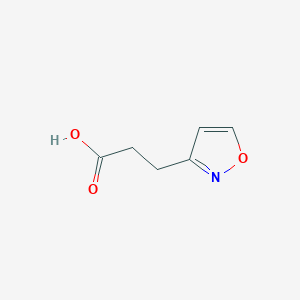 molecular formula C6H7NO3 B2749477 3-(1,2-Oxazol-3-yl)propanoic acid CAS No. 855747-49-8