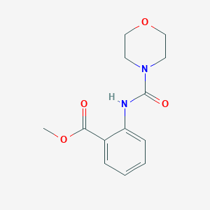 molecular formula C13H16N2O4 B2749512 甲酸2-[(吗啉-4-羧酰)氨基]苯甲酸酯 CAS No. 21282-62-2