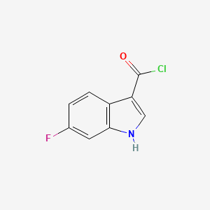 molecular formula C9H5ClFNO B2749516 6-Fluoro-1H-indole-3-carbonyl chloride CAS No. 1260777-48-7