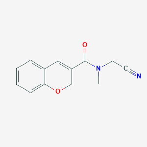 molecular formula C13H12N2O2 B2749520 N-(cyanomethyl)-N-methyl-2H-chromene-3-carboxamide CAS No. 1311877-84-5