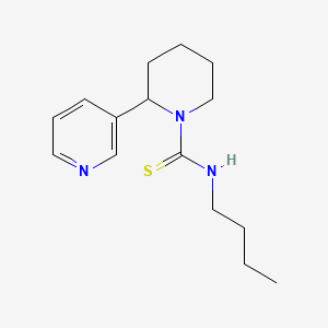 molecular formula C15H23N3S B2749525 N-丁基-2-吡啶-3-基哌啶-1-羰基硫脲 CAS No. 399002-66-5