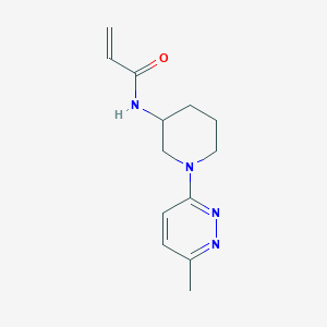 molecular formula C13H18N4O B2749546 N-[1-(6-Methylpyridazin-3-yl)piperidin-3-yl]prop-2-enamide CAS No. 2189108-14-1