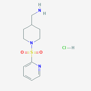 (1-(Pyridin-2-ylsulfonyl)piperidin-4-yl)methanamine hydrochloride
