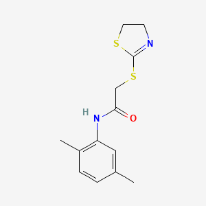 molecular formula C13H16N2OS2 B2749555 2-((4,5-二氢噻唑-2-基)硫)-N-(2,5-二甲基苯基)乙酰胺 CAS No. 403835-46-1