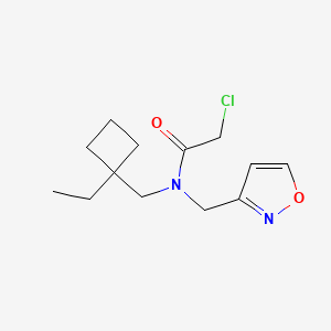 2-Chloro-N-[(1-ethylcyclobutyl)methyl]-N-(1,2-oxazol-3-ylmethyl)acetamide