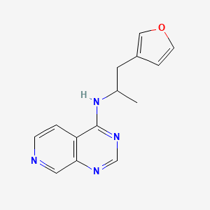 B2749564 N-[1-(Furan-3-yl)propan-2-yl]pyrido[3,4-d]pyrimidin-4-amine CAS No. 2379985-81-4