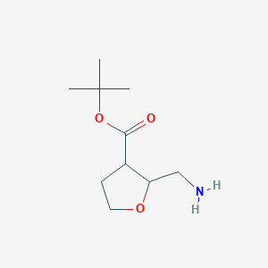 Tert-butyl 2-(aminomethyl)oxolane-3-carboxylate