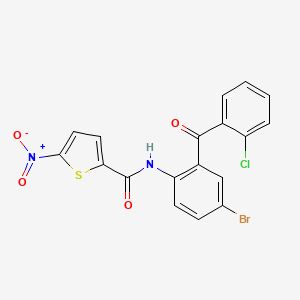 N-[4-bromo-2-(2-chlorobenzoyl)phenyl]-5-nitrothiophene-2-carboxamide