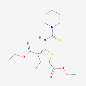 Diethyl 3-methyl-5-[(piperidin-1-ylcarbonothioyl)amino]thiophene-2,4-dicarboxylate