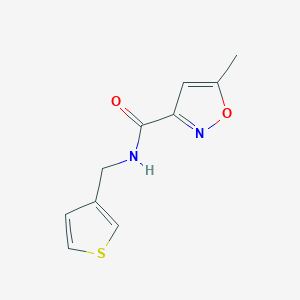 molecular formula C10H10N2O2S B2749584 5-methyl-N-(thiophen-3-ylmethyl)isoxazole-3-carboxamide CAS No. 1207054-98-5