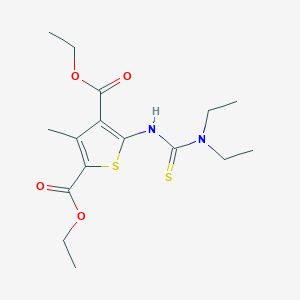 Diethyl 5-(diethylcarbamothioylamino)-3-methylthiophene-2,4-dicarboxylate